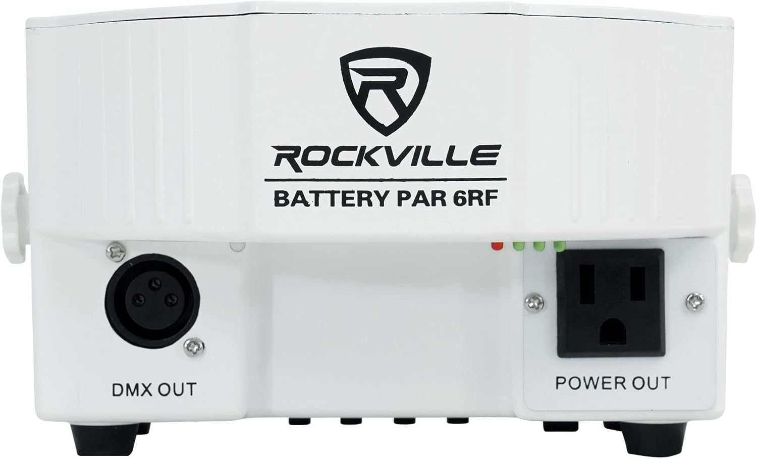 4 Rockville Battery PAR 6RF White Rechargeable Wireless DMX Lights+Remotes+Bags