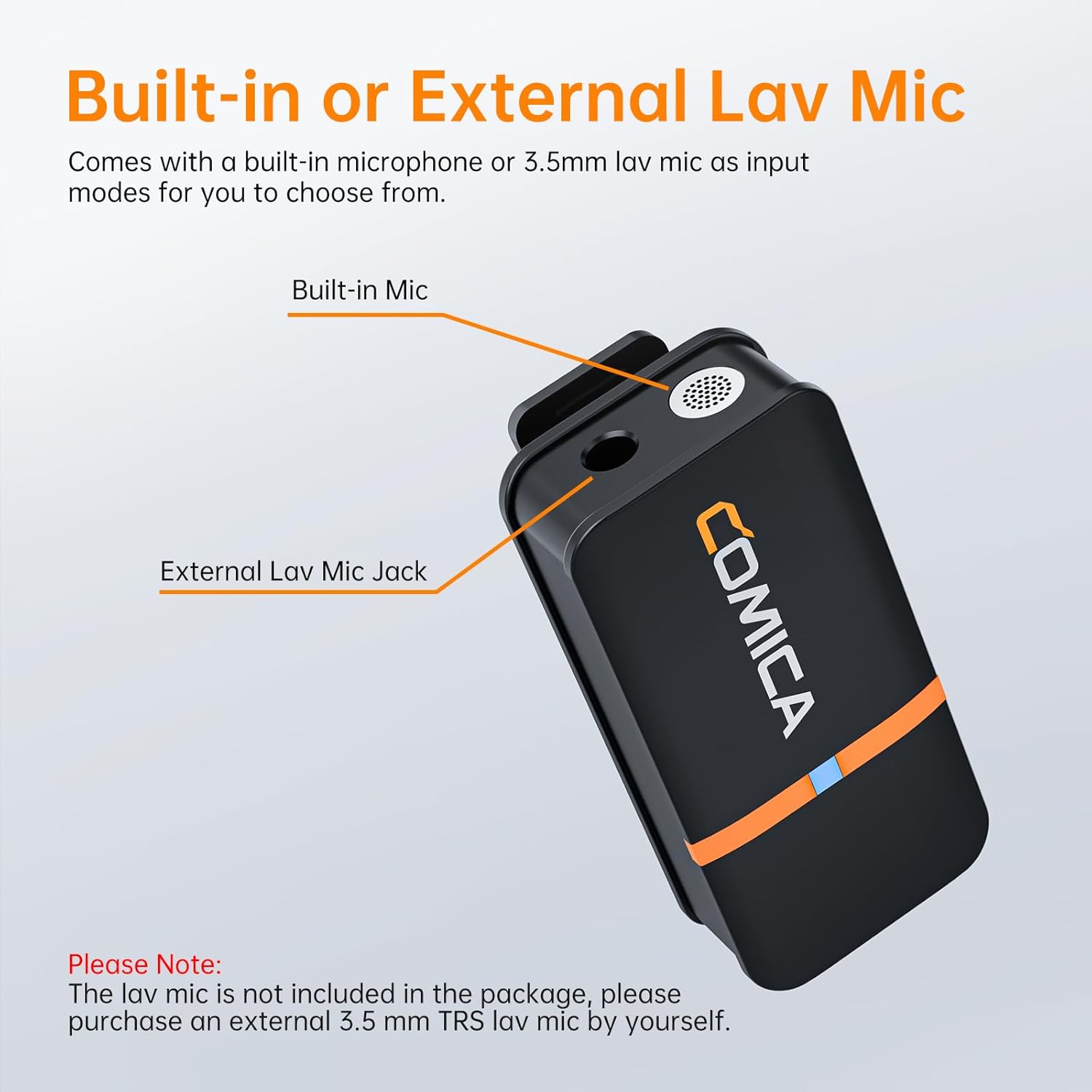 COMICA Vimo Q 4-Channel Wireless Lavalier Microphone for iPhone, Android, Camera, Lapel Microphone Wireless with 4 Audio Tracks Output, Noise Cancellation, 656ft Range, Lav Mic for Podcast, Vlogging