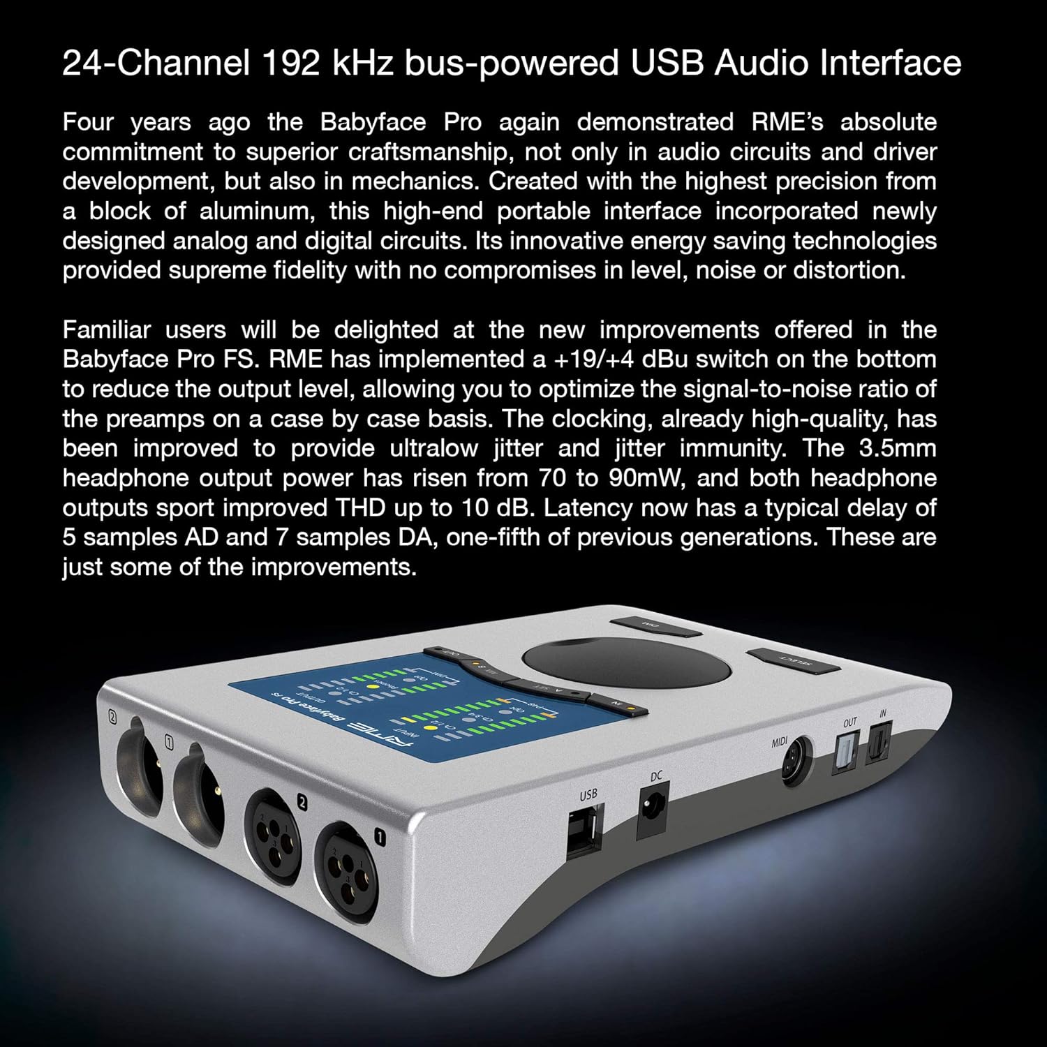 Babyface Pro FS 24 Channel 192khz High Precision USB Audio Interface