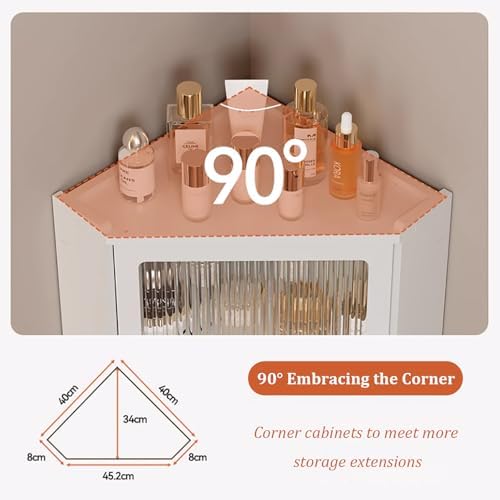 3-Tier Corner Spice Rack & Wall-Mount Medicine Cabinet - Compact Bathroom & Kitchen Storage Solution, Space-Saving Hanging Organizer for Efficient Home Organization