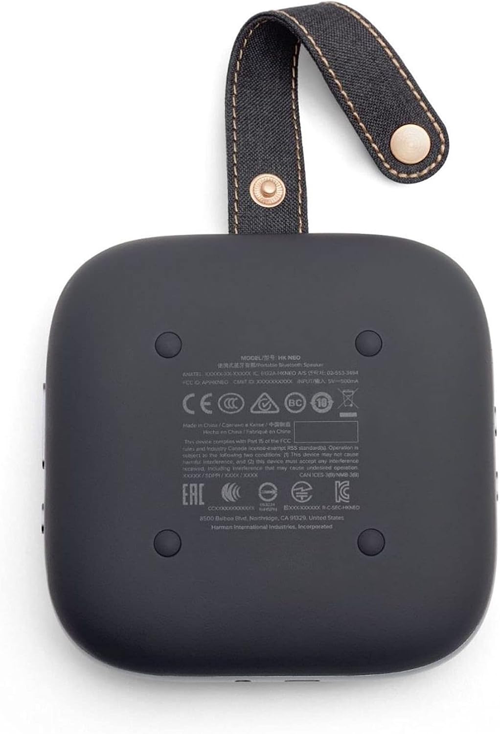 Harman Kardon Neo - Portable Bluetooth Speaker with Strap - Gray