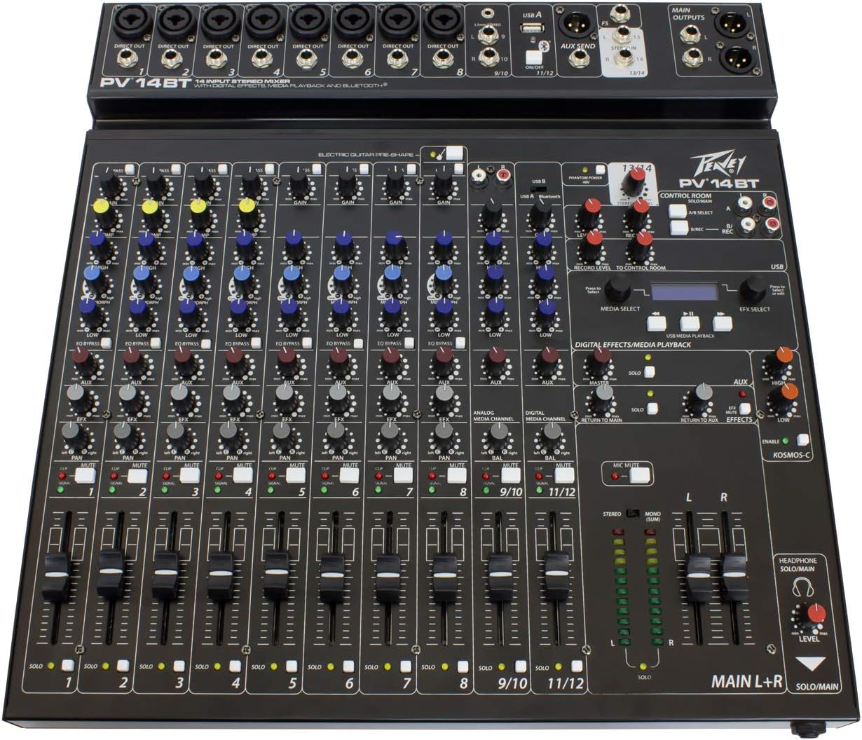 Peavey PV 14 BT 14 Channel Compact Mixer with Bluetooth
