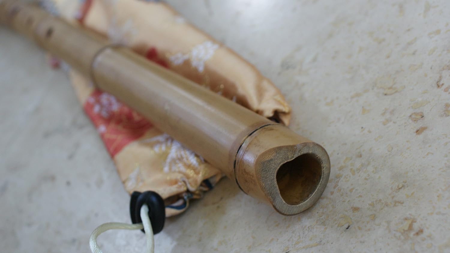 2.3 Pentatonic Shakuhachi with Root End 5 Holes Kinko Wudaguji inlet with buffalo horn flake- Traditional Zen Instrument