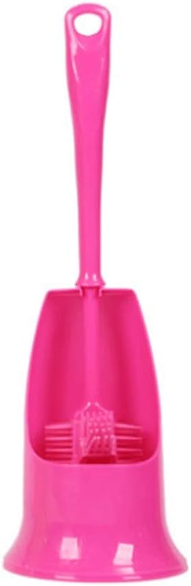 Toilet Brush and Holder, Bathroom Toilet Bowl Brush Set, Silicone Toilet Cleaning Brush Kit with Soft Bristle (Color : E) (E)