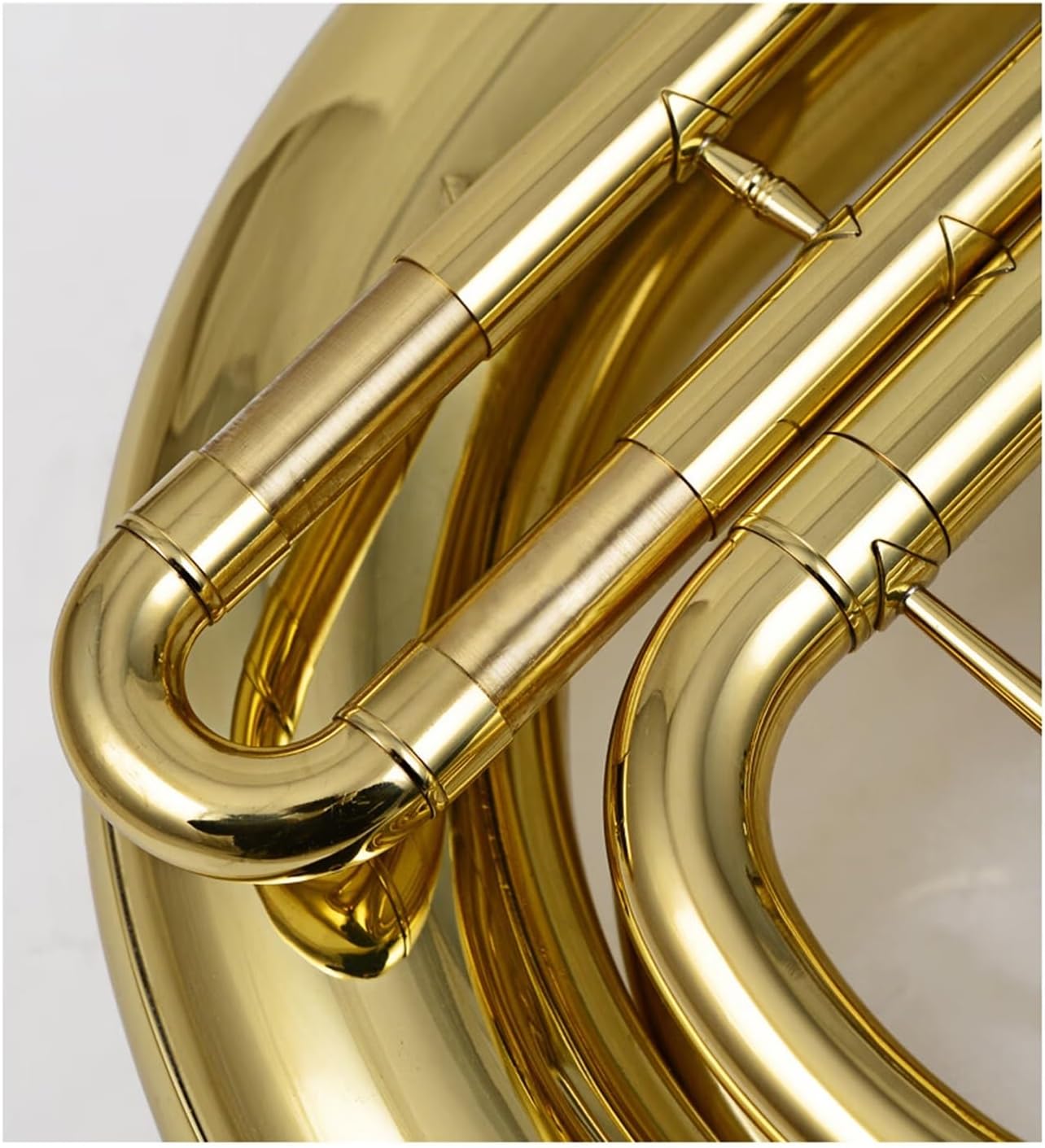 Beginner euphonium Flat Key Euphonium Playing Instrument Gold And Silver(Gold)