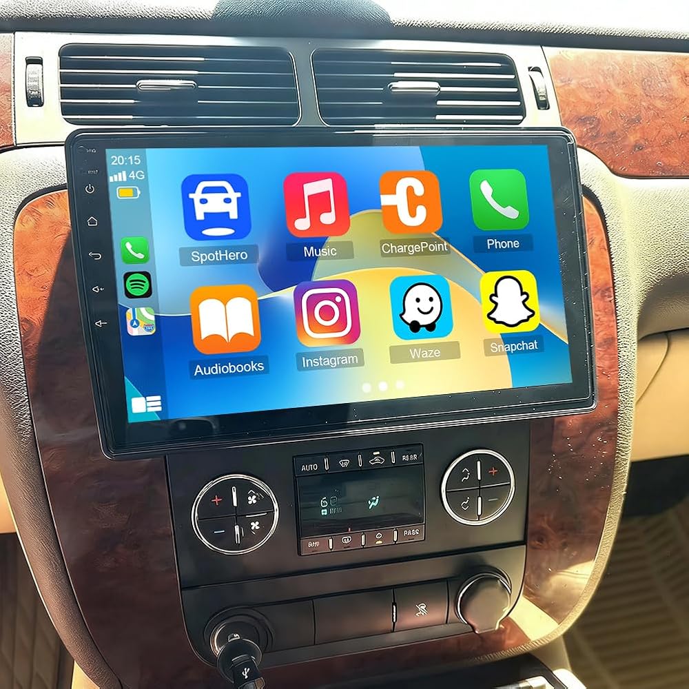 10.1 Inch IPS Touchscreen Android 13 Car Stereo for Chevrolet Silverado 1500HD 2007 2008 2009 2010 2011 2012 with Wireless CarPlay & Android Auto,Support WiFi 6, Bluetooth 5.4, Backup Camera, SWC
