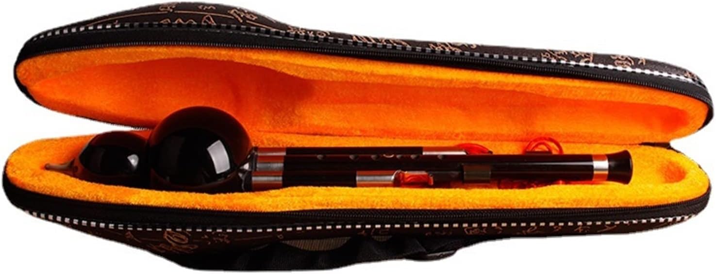 Musical Instrument Black Wood Cucurbit Silk Handmade Wind Gourd Flute (Bb)