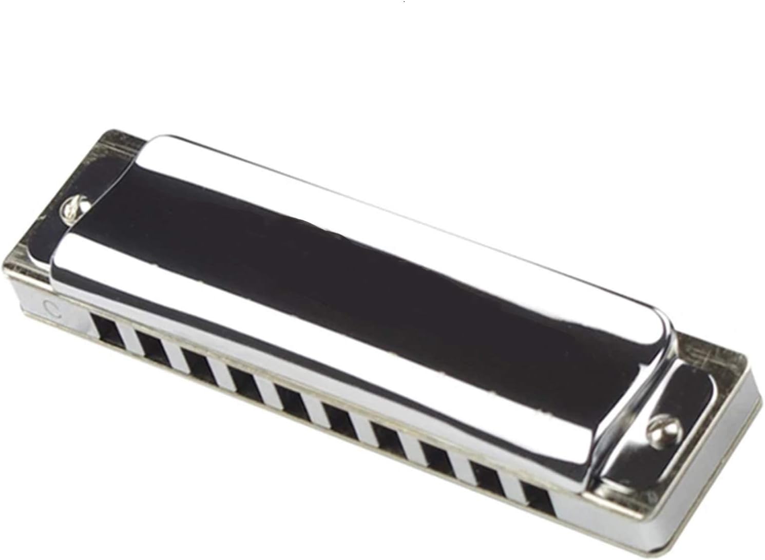 Harmonica Diatonic 10 Hole T006 Harmonica Brass Comb Reeds Mouth Organ Key C Blues Harp Musical Instruments (Color : Key EB)