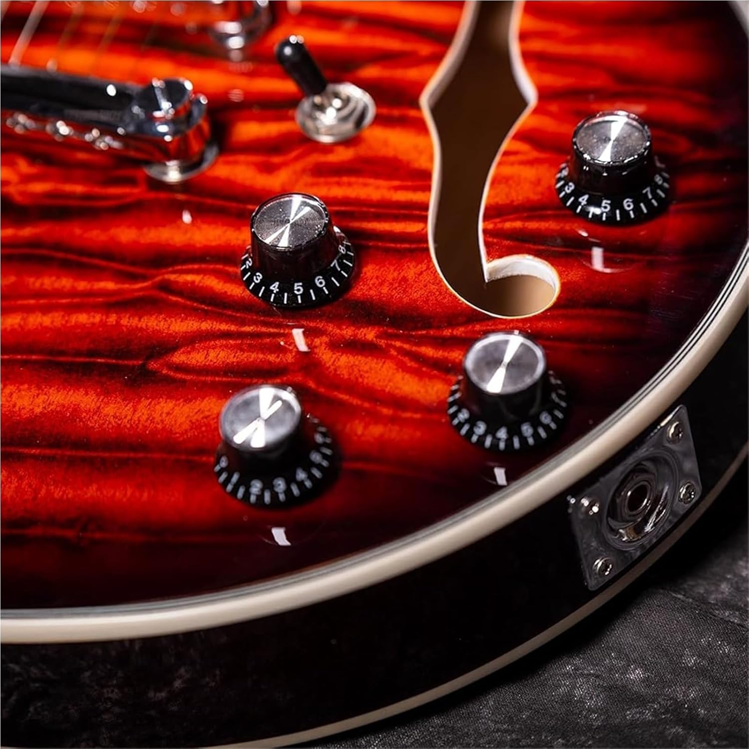 Beginner Electric Guitar Kits Red Semi Hollow Body Electric Guitar