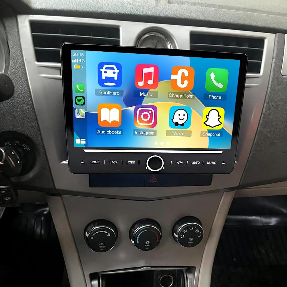 Android 14 Car Stereo for Chrysler Sebring 2007-2010,10 Inch Double Din Car Radio with Carplay & Android Auto, in-Dash Navigation Radio with BT Mirror Link WiFi FM Radio & Backup Camera-4+64G