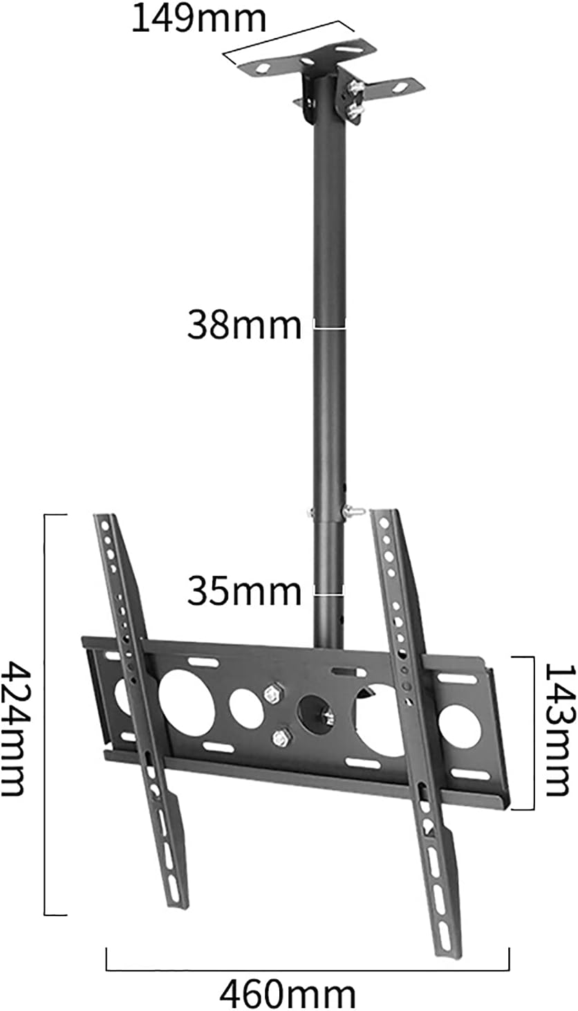 TV Bracket tv Wall Mount Adjustable Wall Ceiling TV Mount, Mount On Flat Roofs Or Sloping Ceilings (1m