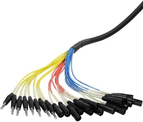 Seismic Audio - SAJT-16x8x100 - 16 Channel 100' XLR Snake Cable with 1/4