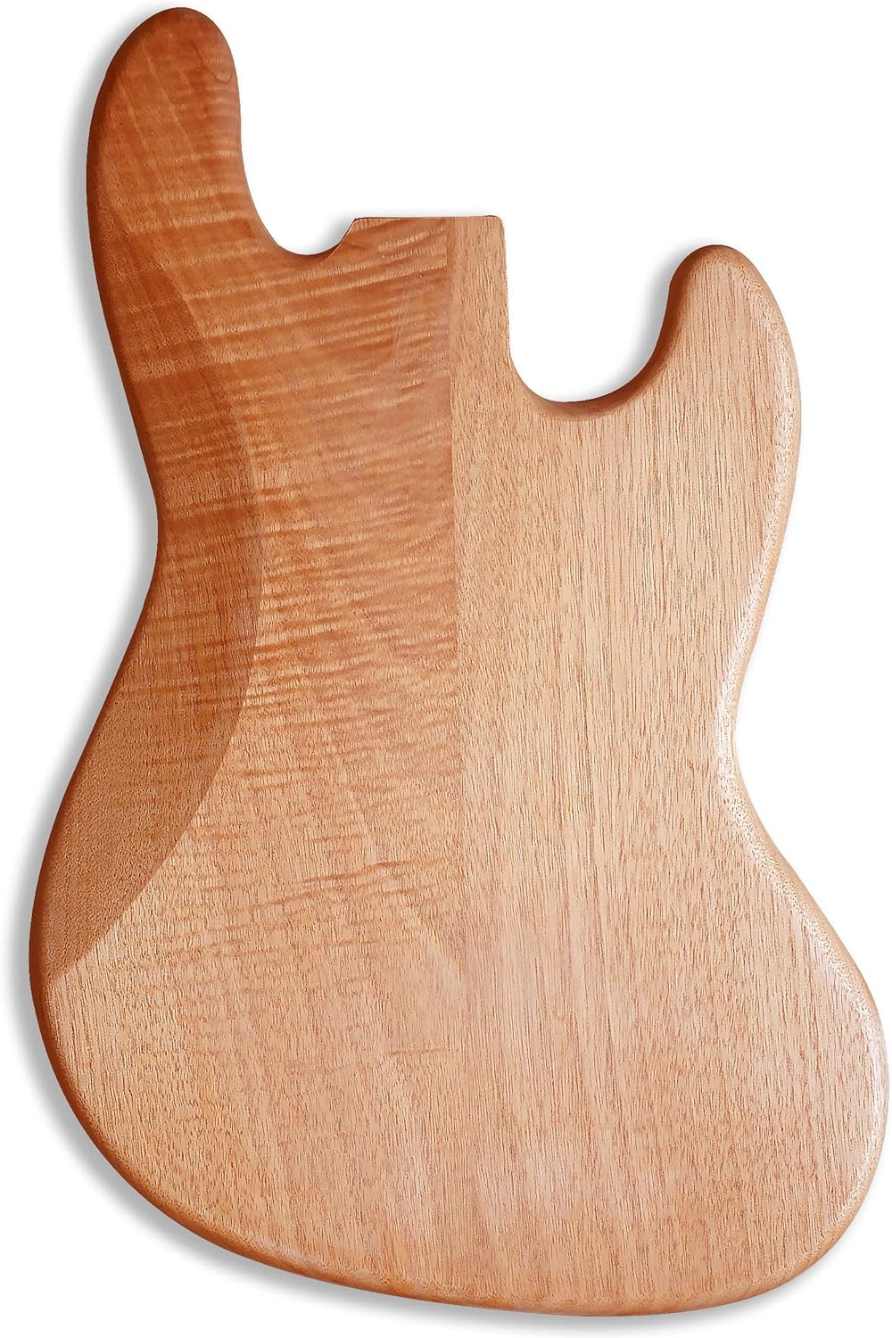 Bex Gears Left-handed Unfinished JB Bass Guitar Body, Okoume Wood Made Body