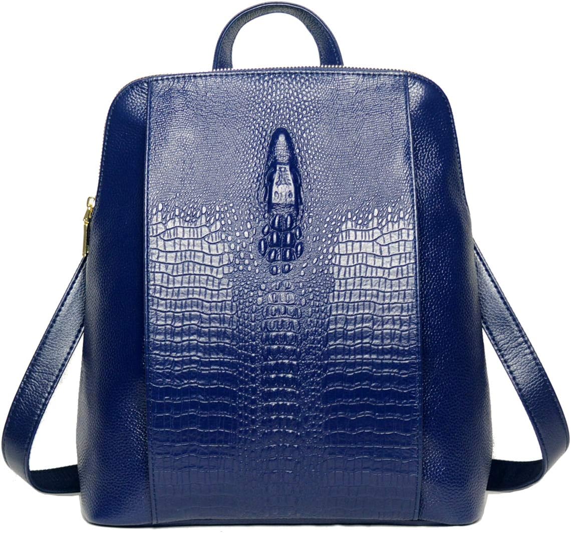 COOLCY Women Real Leather Backpack Shoulder Bag