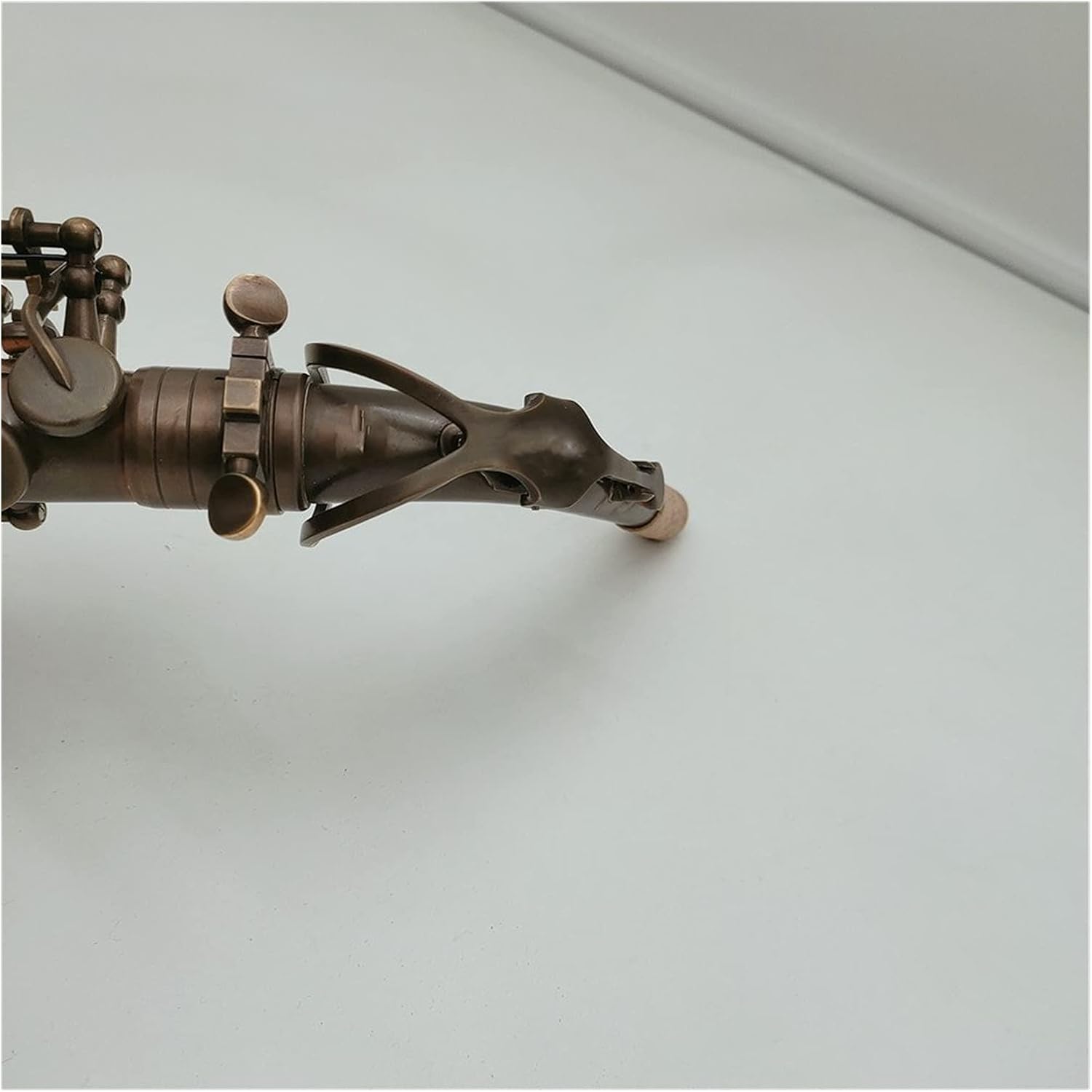 Alto Saxophone E Flat Antique Copper Woodwind Instrument with Case Mouthpiece Student Saxophone (Color : Light Grey)