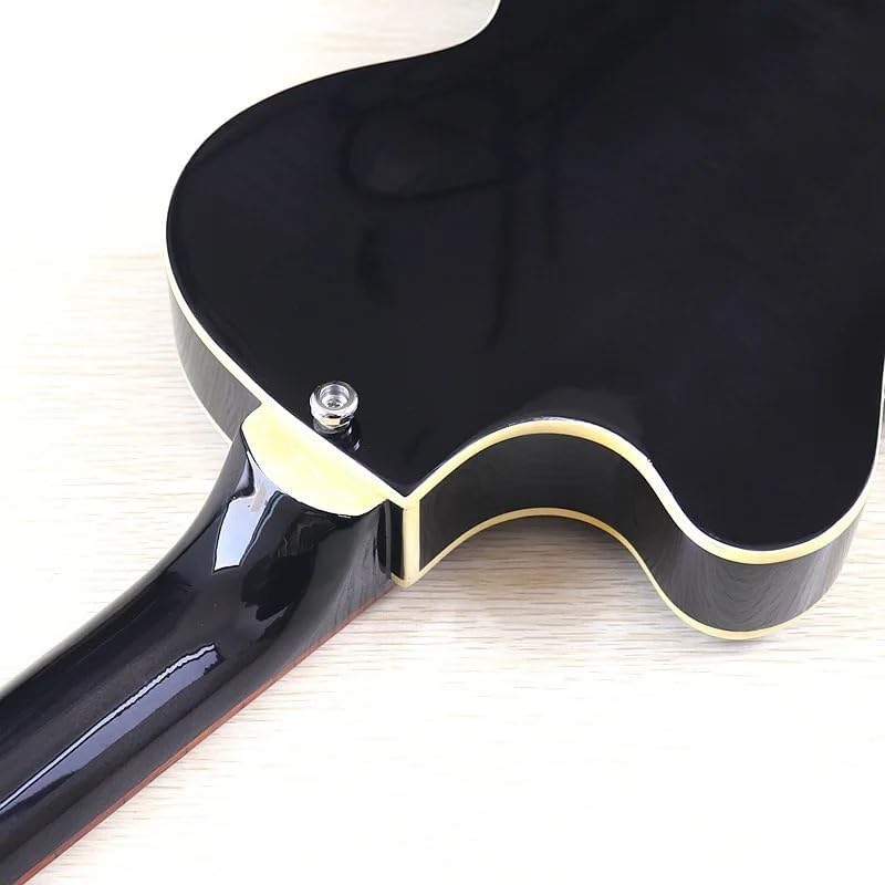 4-String Violin Bass Guitar, 41-Inch Full Size Electric Bass Guitarra, Laminated Spruce Top,22-Fret Synthetic Wood Fingerboard(M2 Black)