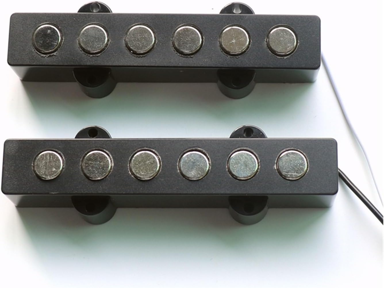 Ceramic Magnet 6 String Bass Guitar Pickups with 9mm Big Pole Piece Pickups Set Electric Guitar Pickups Set
