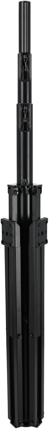 Rockville RLS6 140lb Lighting Speaker Stand, Flat-Base Stability, Detachable Tree Bar, Quick-Fold Portability, Perfect for DJs and Event Pros