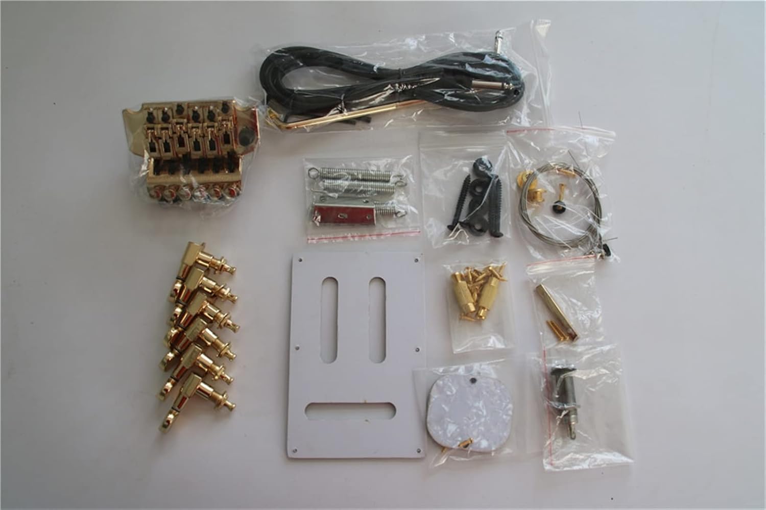 FLFL Electric Guitar Kit Set Basswood Body Rosewood Fingerboard Durable Maple Neck Guitar Accessories Unfinished Guitar Kit (Color : 01)