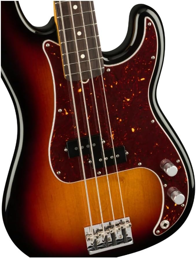Fender American Professional II Precision Bass, 3-Color Sunburst, Rosewood Fingerboard