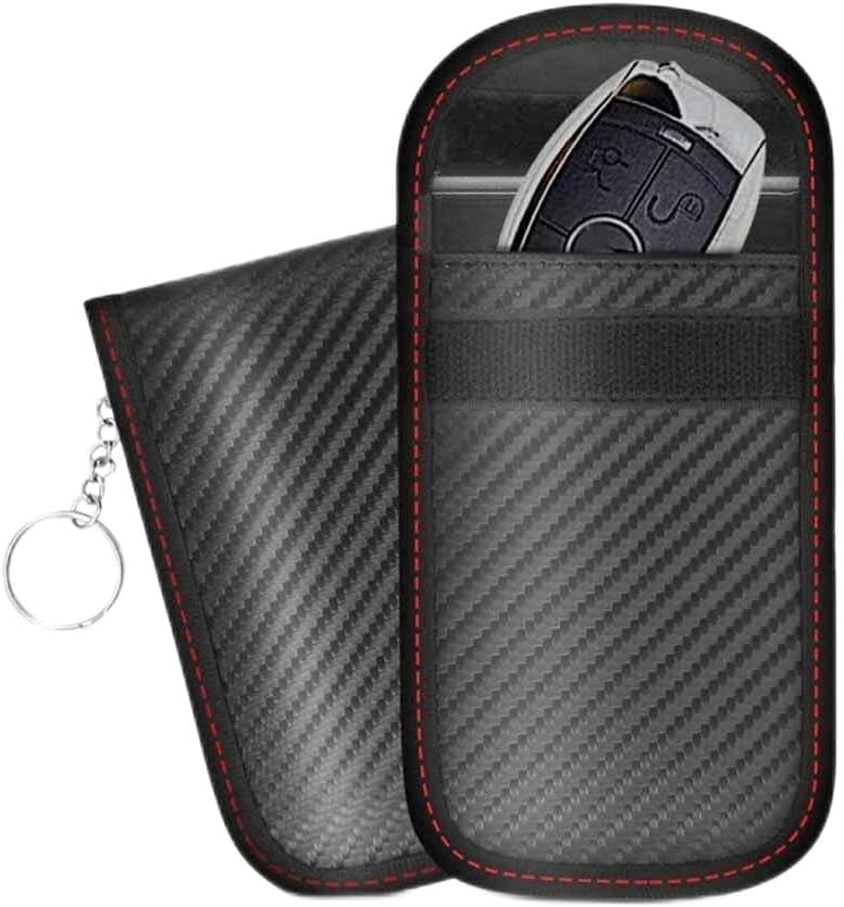 VIDI 1PCS Anti-Theft Keyless Entry Car Key Cover Blocking Bag Wallet Portable Security Keychain