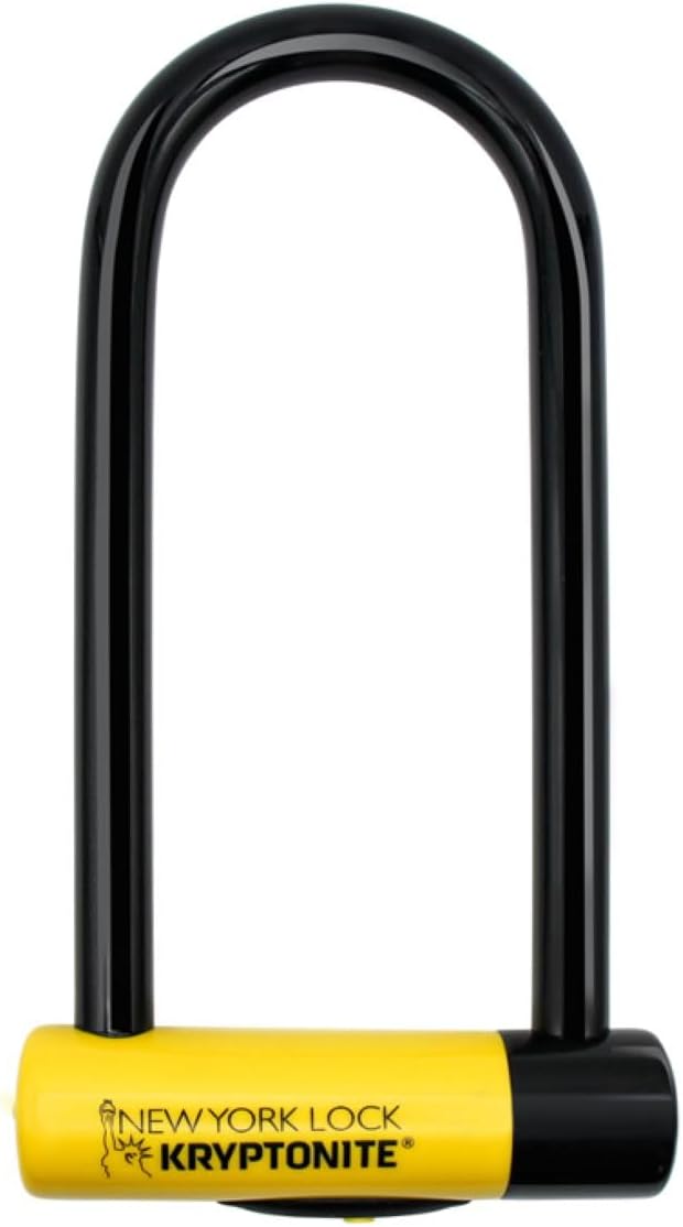 Kryptonite New York U-Lock M-18WL, Heavy Duty Anti-Theft Security Bicycle Lock, Ultimate Security Lock for Bicycles E-Bikes Scooters