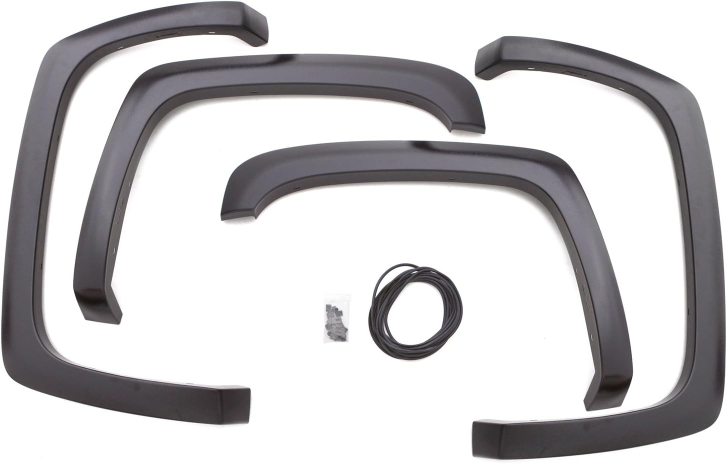 Lund SX106T Elite Series Black Sport Style Textured Front and Rear Fender Flare - 4 Piece