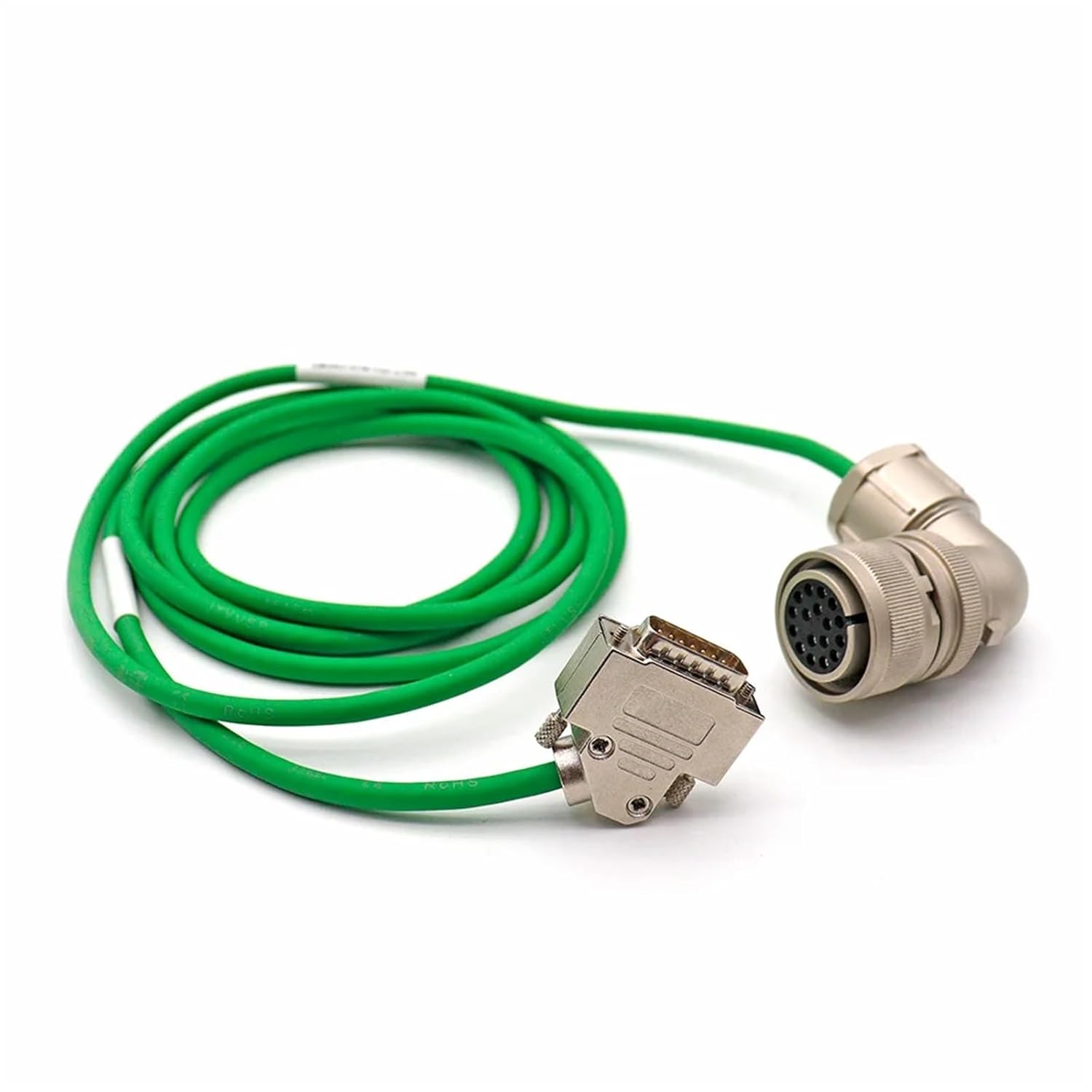 17Pin Encoder Cable Right Angle to D-Sub Servo Signal Wire for CNC Machine/Automation – 1m 2m 3m 5m 10m 15m(15m)