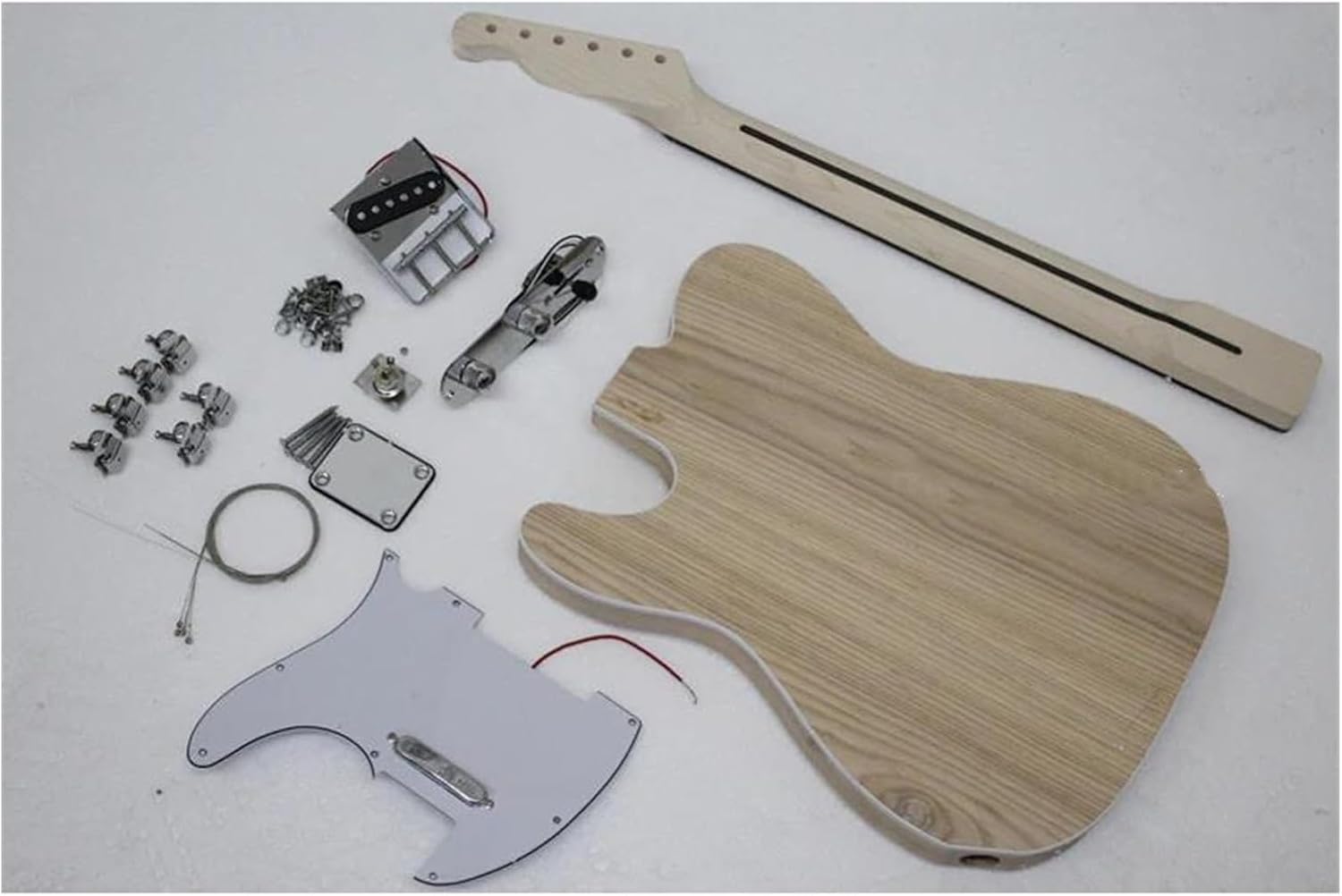 Guitar Body Guitar Replacement Parts ELECTRIC GUITAR BUILDER KIT DIY WITH ALL ACCESSORIES WITH ASH BODY