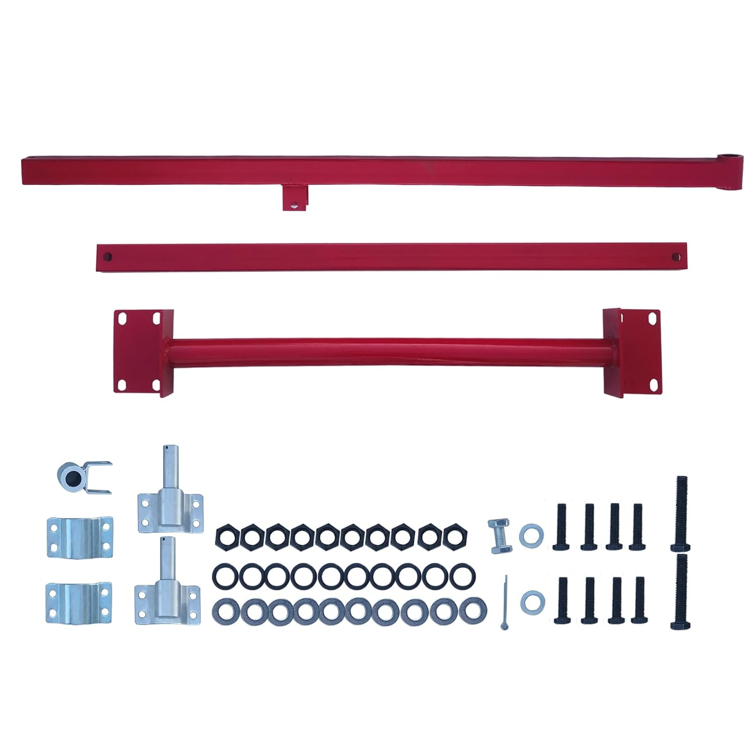 Wall Mount Jib Crane, Hoist Bracket, All Steel Construction 660 lb Capacity, 180 Degree Rotation, Red 120R-B (Hoist not Incl.)