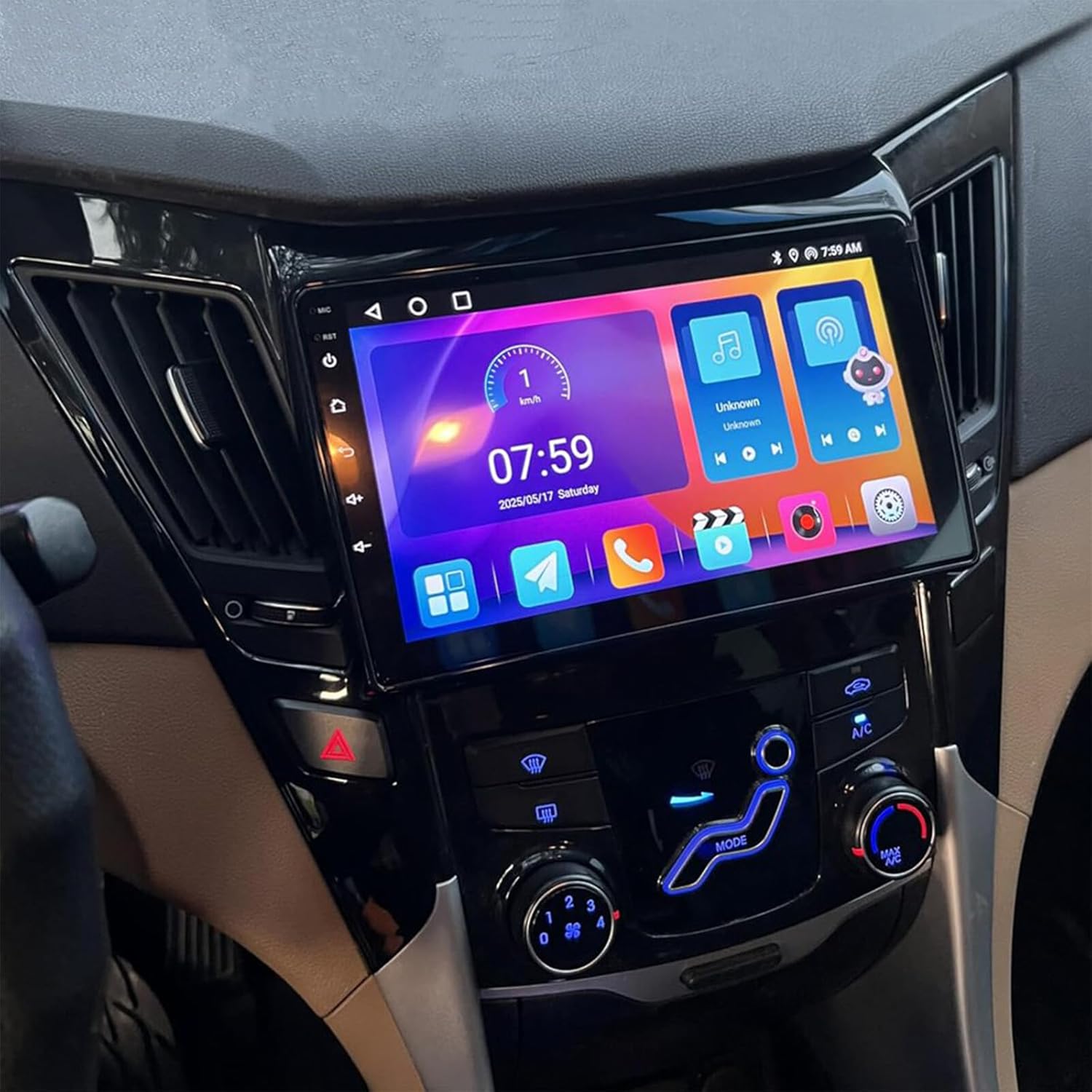 Android13 Car Radio Stereo for Hyundai Sonata 2011 2012 2013 2014 2015 with Wireless Carplay/Android Auto, 9inch Touchscreen Car Audio Receivers GPS Navigation Backup Camera MIC 2+32G