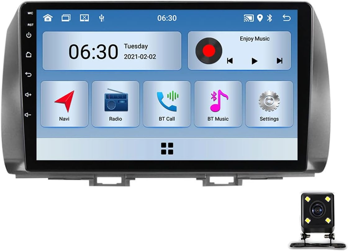 Double DIN Car Stereo with Bluetooth, 9 Inch Touchscreen Car Radio for Toyota BB 2 QNC20 2005~2016 with Backup Camera, GPS Navigation, Mirror-Link, AM FM Car Audio Receiver