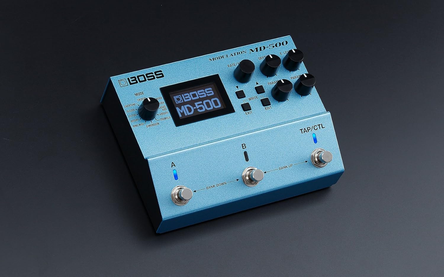 BOSS Md-500 Modulation Pedal, 12 Modes And 28 Modulation Types, Studio-Level Sound with First-In-Class 32-Bit Ad/Da, 32-Bit Floating Point Processing, And 96 Khz Sampling Rate