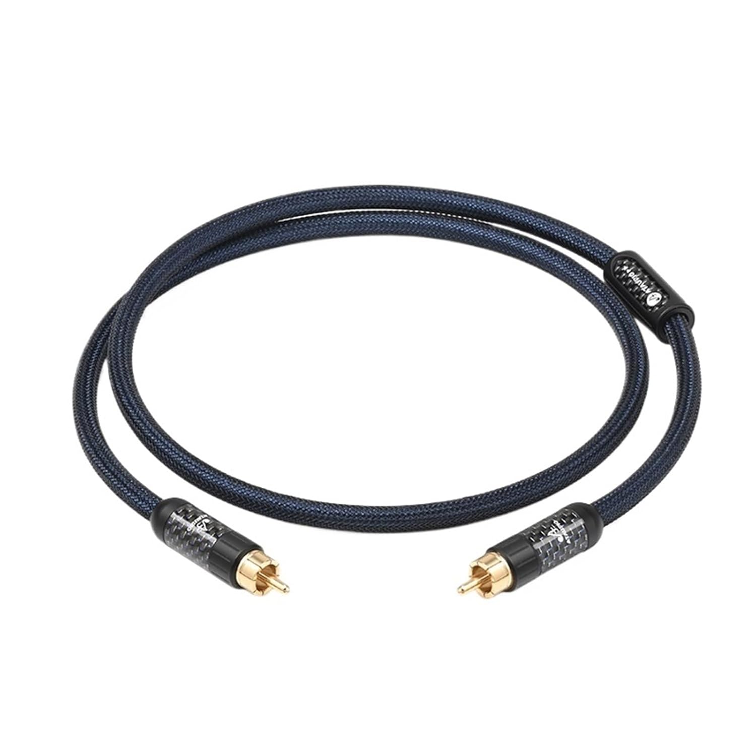 HiFi RCA Coaxial Cable Pure Silver RCA to RAC Male to Male Audio Card for Subwoofer Video TV(2m)