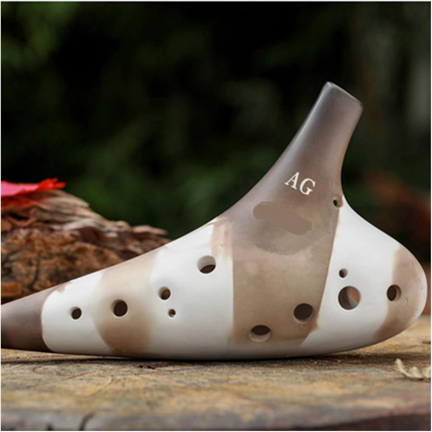 12 Holes Ocarina Key of Alto C Soprano G BC Musical Instruments Music Lovers instrumentos Professional Wood Wind Instruments(Color:Brass C)