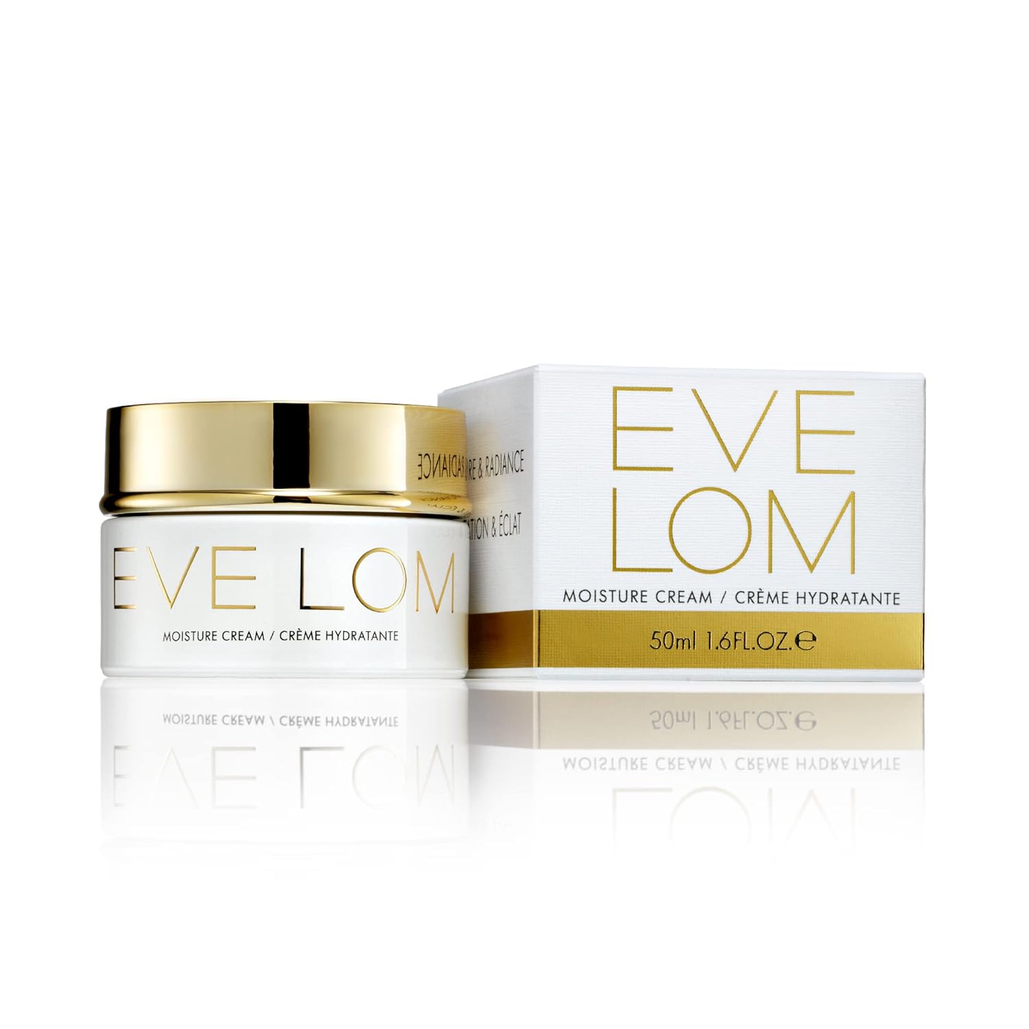 EVE LOM Moisture Cream | Hydrating and lightweight daily facial moisturizer. Protective antioxidants and advanced anti-ageing Hyaluronic Acid plump skin and deliver long-lasting hydration