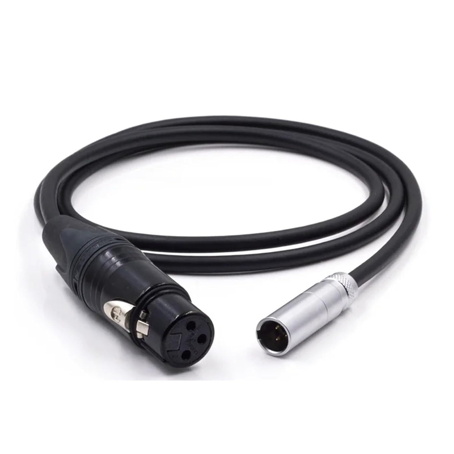 XLR Female to Mini XLR Male Public Microphone Cable for C70 C80 C400 Camera 4K 6K Pro(Gray,30cm)
