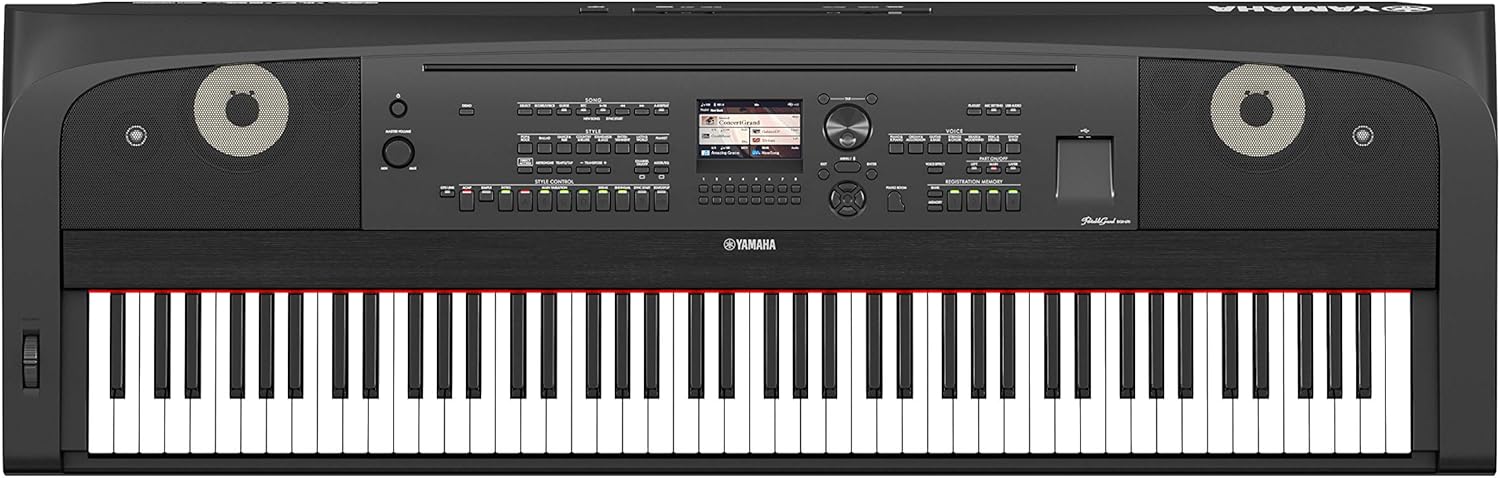 Yamaha DGX-670B, 88-Key Weighted Digital Piano with Sustain Foot Switch and Music Rest, Black - Furniture Stand Sold Separately