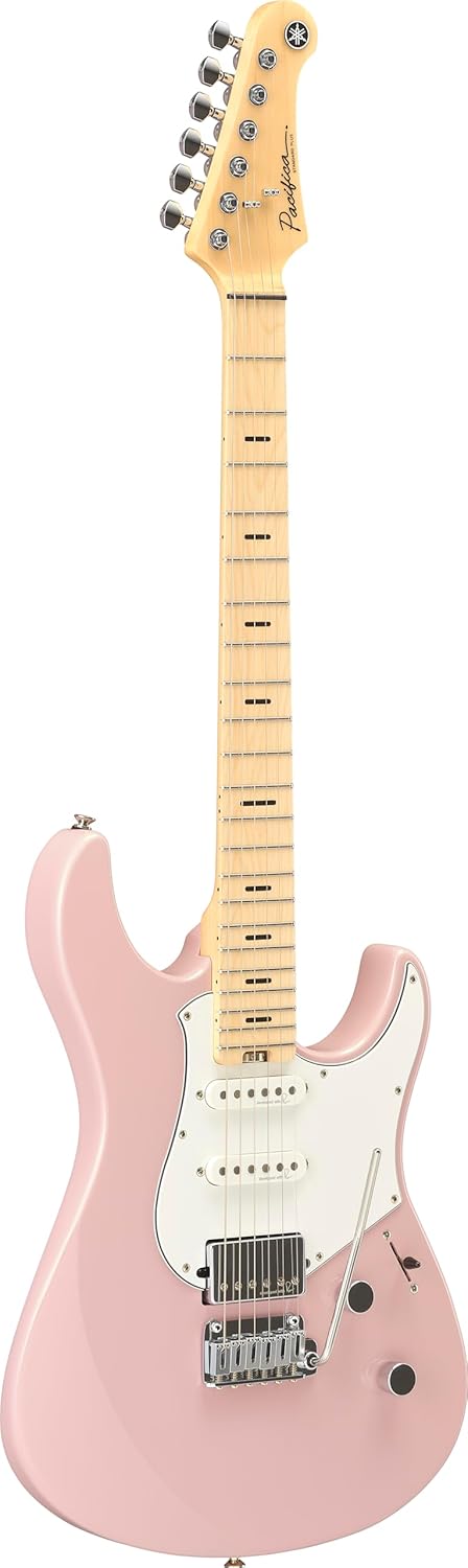 Yamaha Pacifica Standard Plus Electric Guitar Maple Fingerboard With Gig Bag, Ash Pink