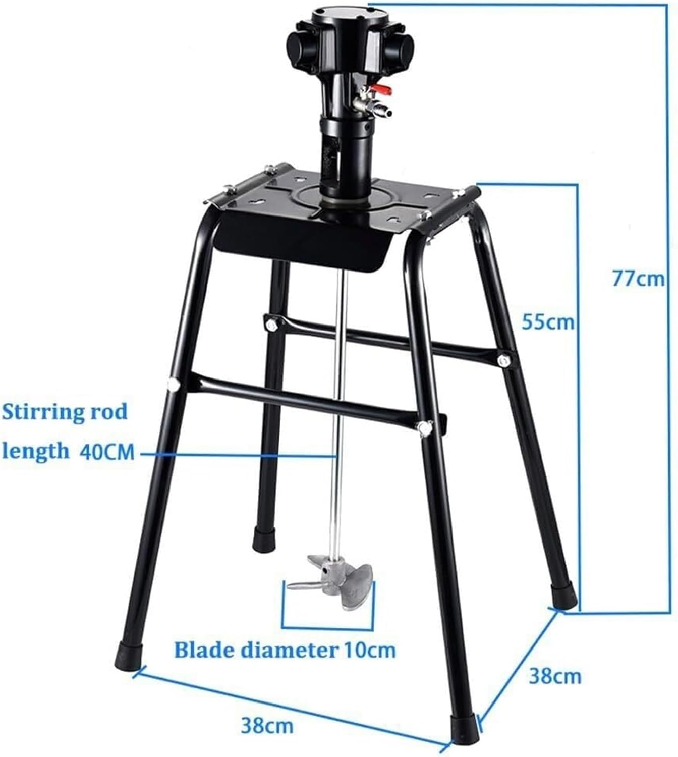Pneumatic Paint Mixer 5 Gallon/20L Pneumatic Paint Mixer Machine, Air Agitator Blender Stirrer, Desktop Vertical Air Agitator(