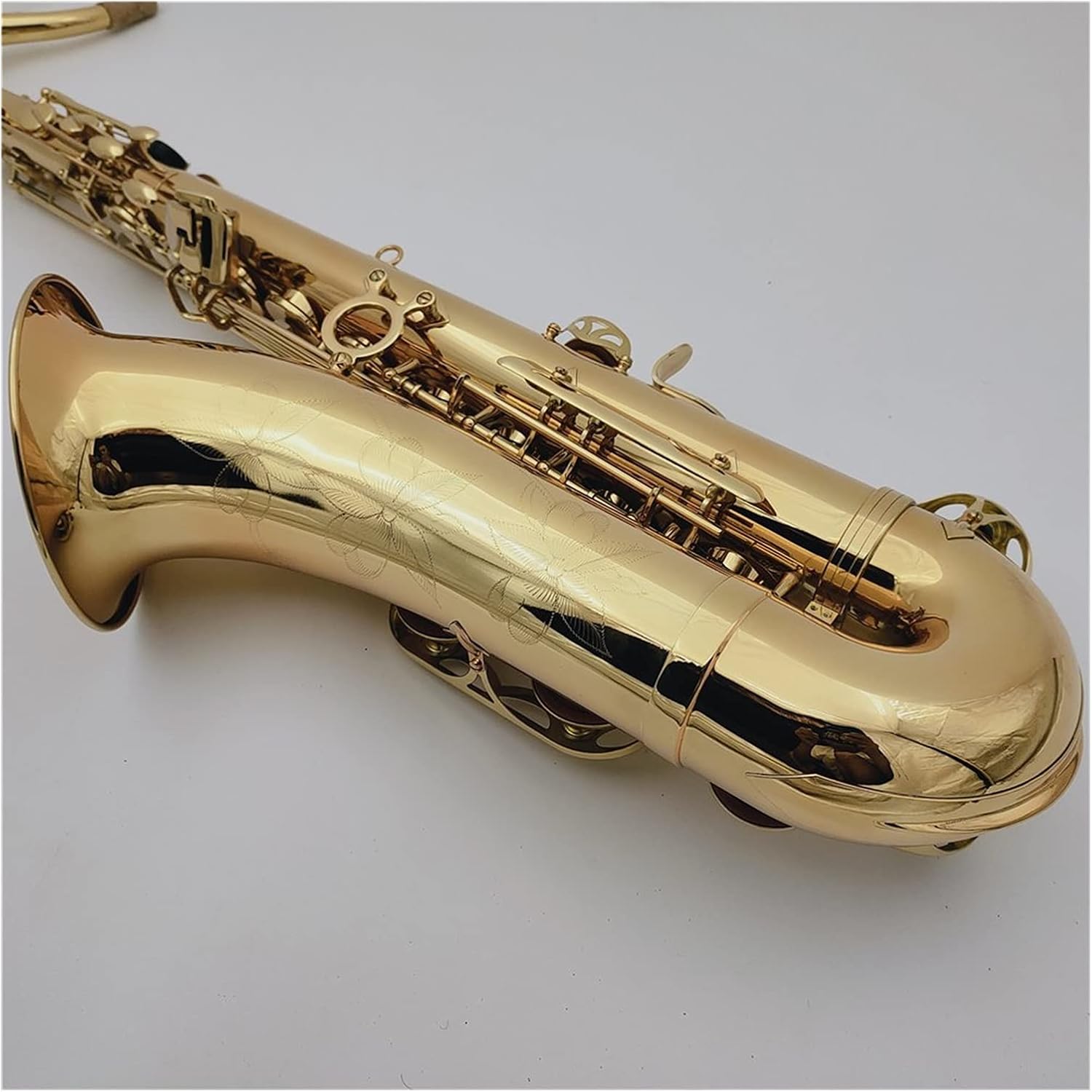 Sax Beginners Kit Tenor Saxophone Bb Tune Brass Gold Lacquer Musical Instrument with Case Accessories Wind Instrument