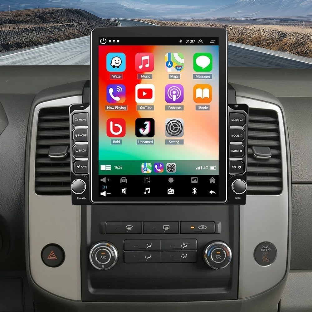 Double Din Car Stereo Radio Compatible for Nissan Frontier 09-14/Xterra with CarPlay Android Auto, 9.7