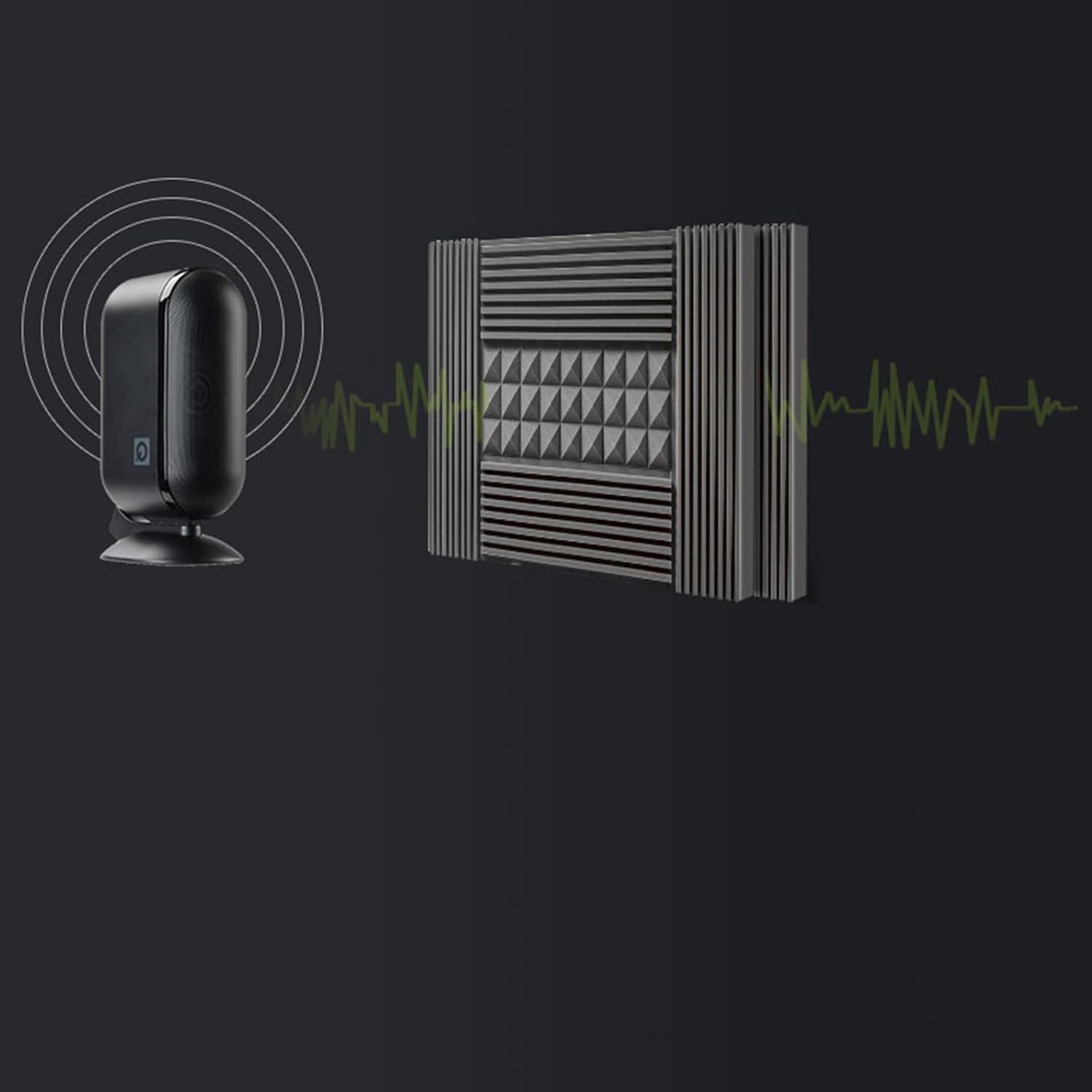 Soundproofing Foam Panels, Pyramid Acoustic Foam 7.5cm Thick Anti-inflammatory Sound Absor Foam Panels (#9 150 * 90 * 7.5cm) (#6 150 * 90 * 7.5CM)