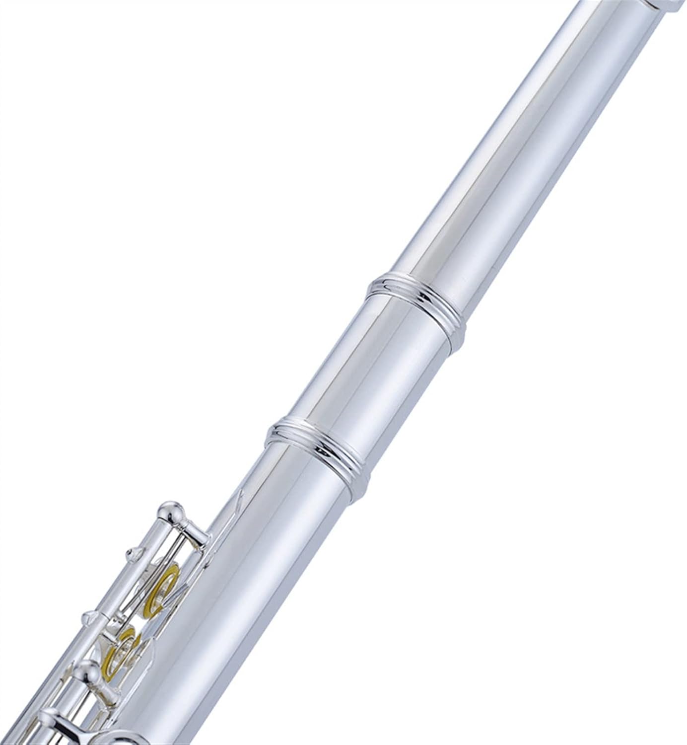 Flutes Musical Instrument Flute Musical Instrument White Copper Button E Key Split C Tone Silver-Plated 16 Closed-Hole Beginners Wind Instrument