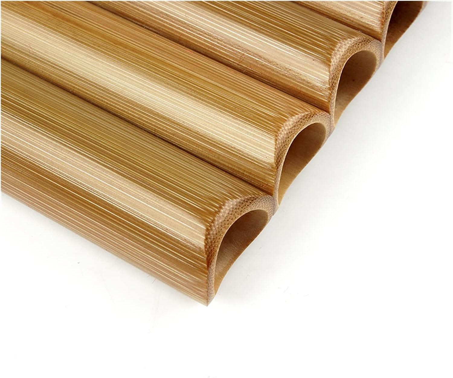 Brown Handle Size 10 Pipes Pan Flute Handmade Woodwind Instrument (Color : Right Hand)