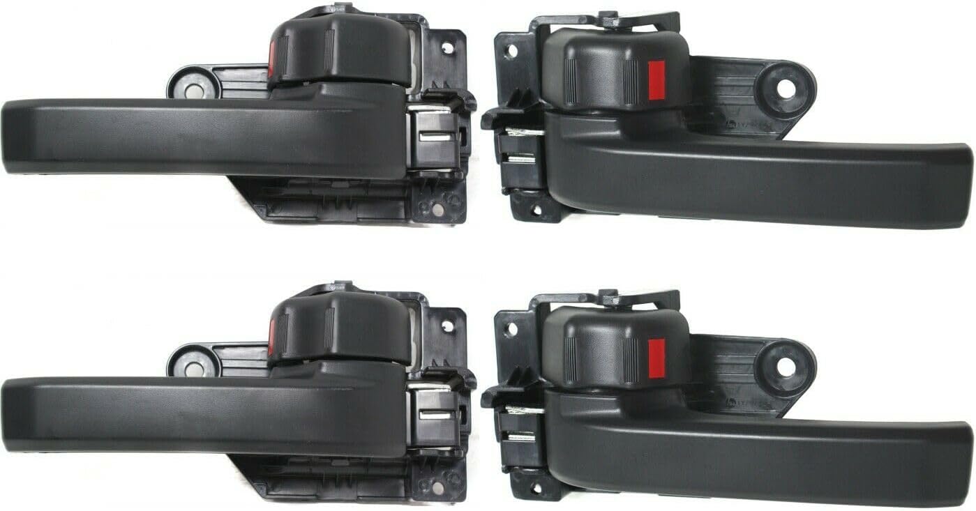 Car Door Handle Interior Front Rear Left Right 4 Pieces Black 692060C040 692050C040 TO1353174