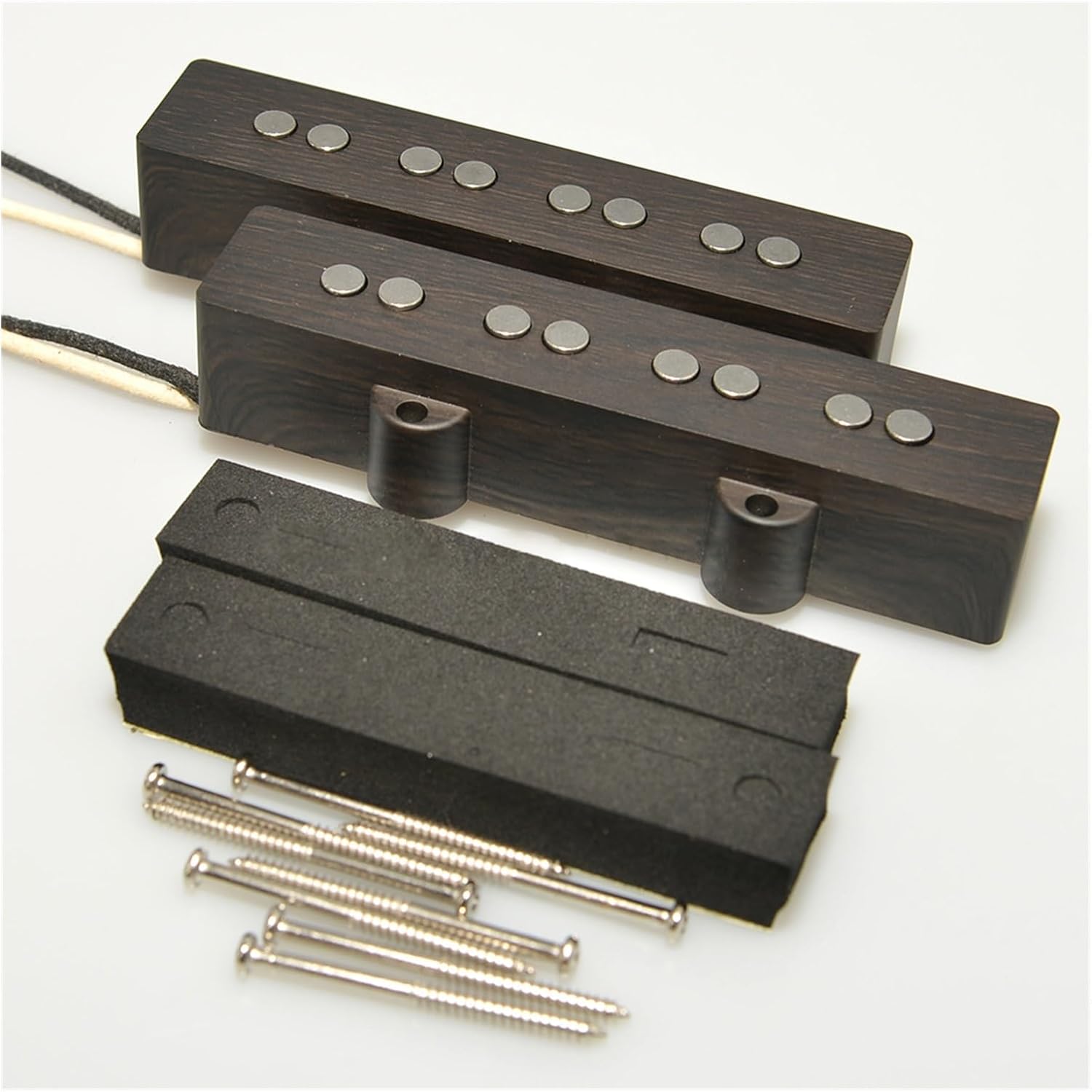 4 Strings/5 String Bass Pickup Set Open Style Alnico 5 Magnet Neck and Bridge Pickup Set for Bass Guitar Electric Guitar Pickups Set (Color : 4 Strings 02)
