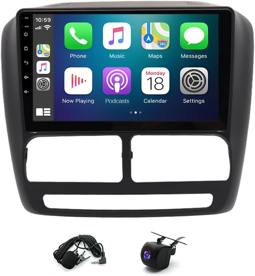 9 Inch Android 15 Car Stereo for F.I.A.T. DOBLO 2010-2015 with CarPlay Android Auto GPS Navigation FM/RDS Radio DAB+ Ready AHD Camera Included