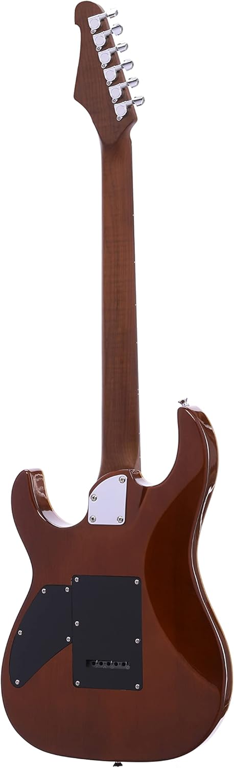 IYV- IS-400-HH Solid Body with Flame Maple, H-H Pickup Configuration, Natural