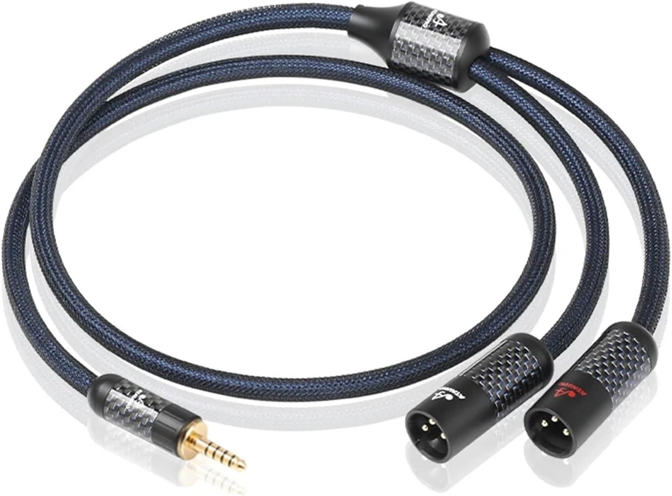 4.4mm to 2XLR Audio Cable Hi-end Pure Silver Core Balanced 4.4mm to 2XLR Male/Female Connector Amplifier Mixer Cable(4.4mm to 2XLR Male,1.5m)